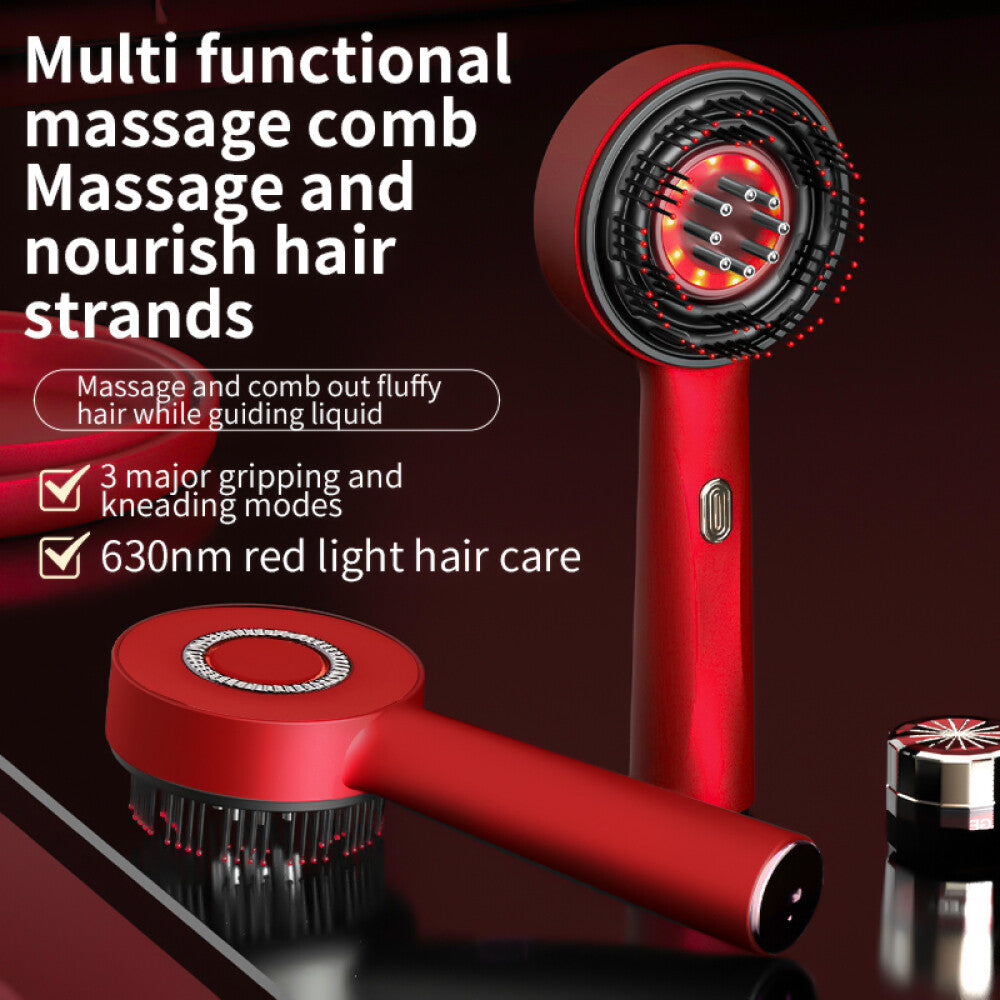 Red Light Therapy Hair Oil Applicator Electric Scalp Massager Brush Massage Comb