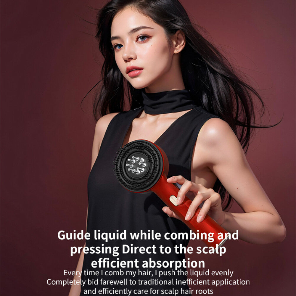 Red Light Therapy Hair Oil Applicator Electric Scalp Massager Brush Massage Comb