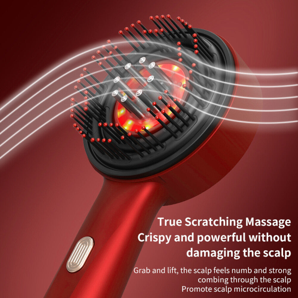 Red Light Therapy Hair Oil Applicator Electric Scalp Massager Brush Massage Comb